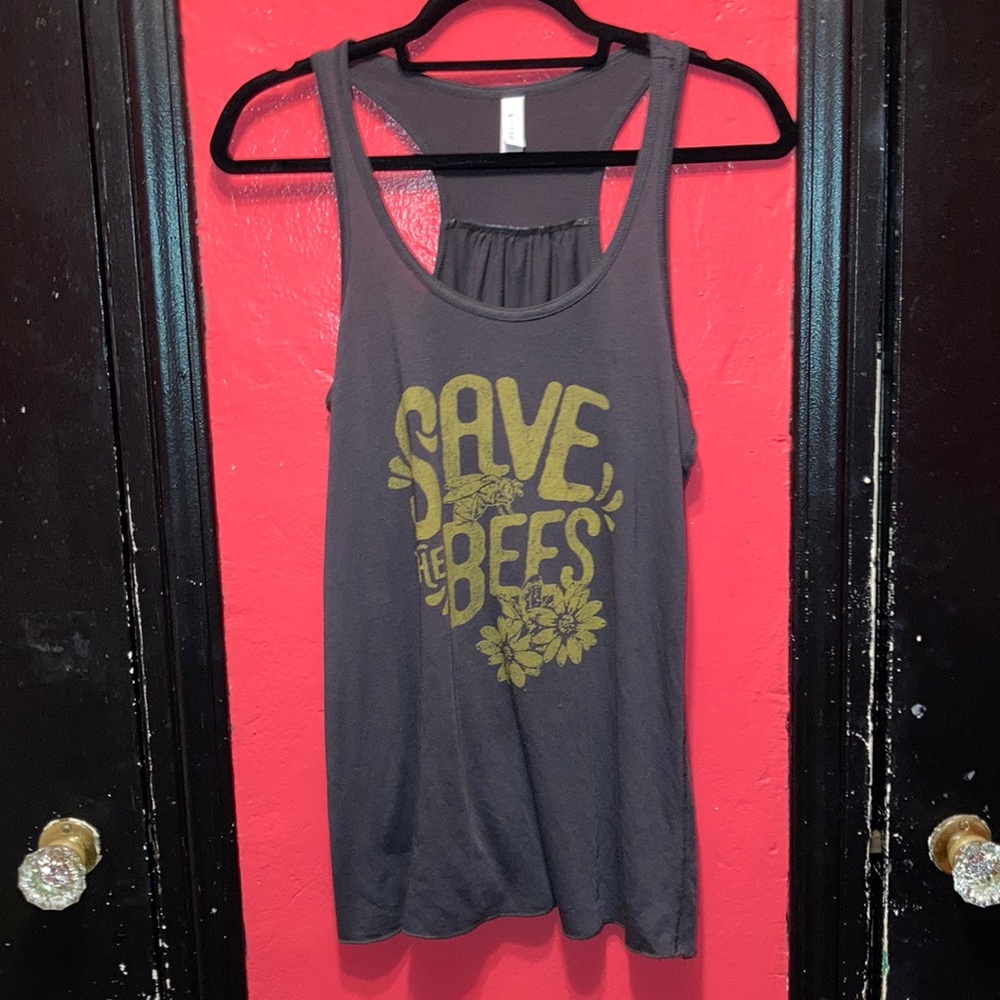 SAVE THE BEES racerback tank top